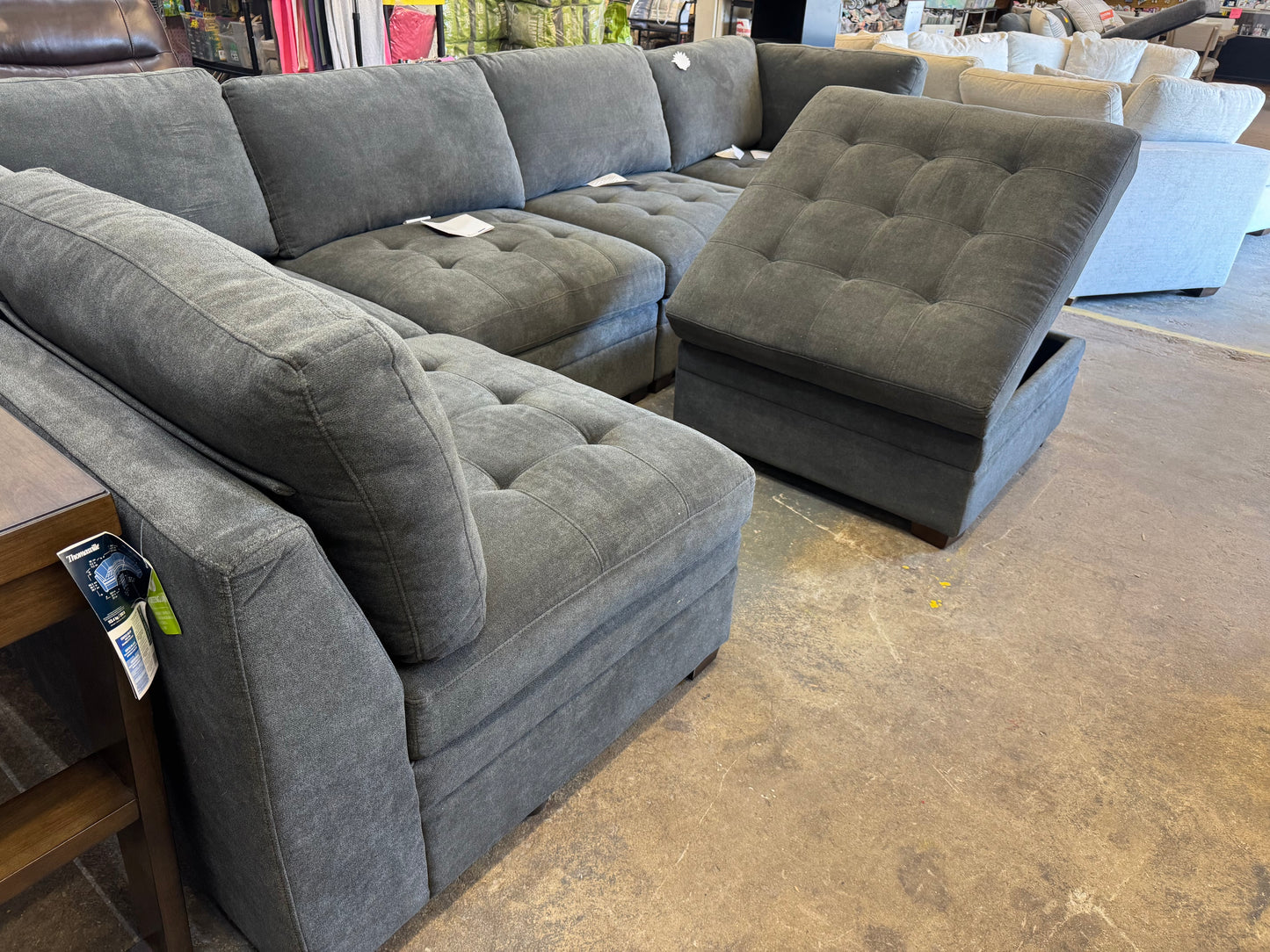 Charcoal modular sectional Thomasville