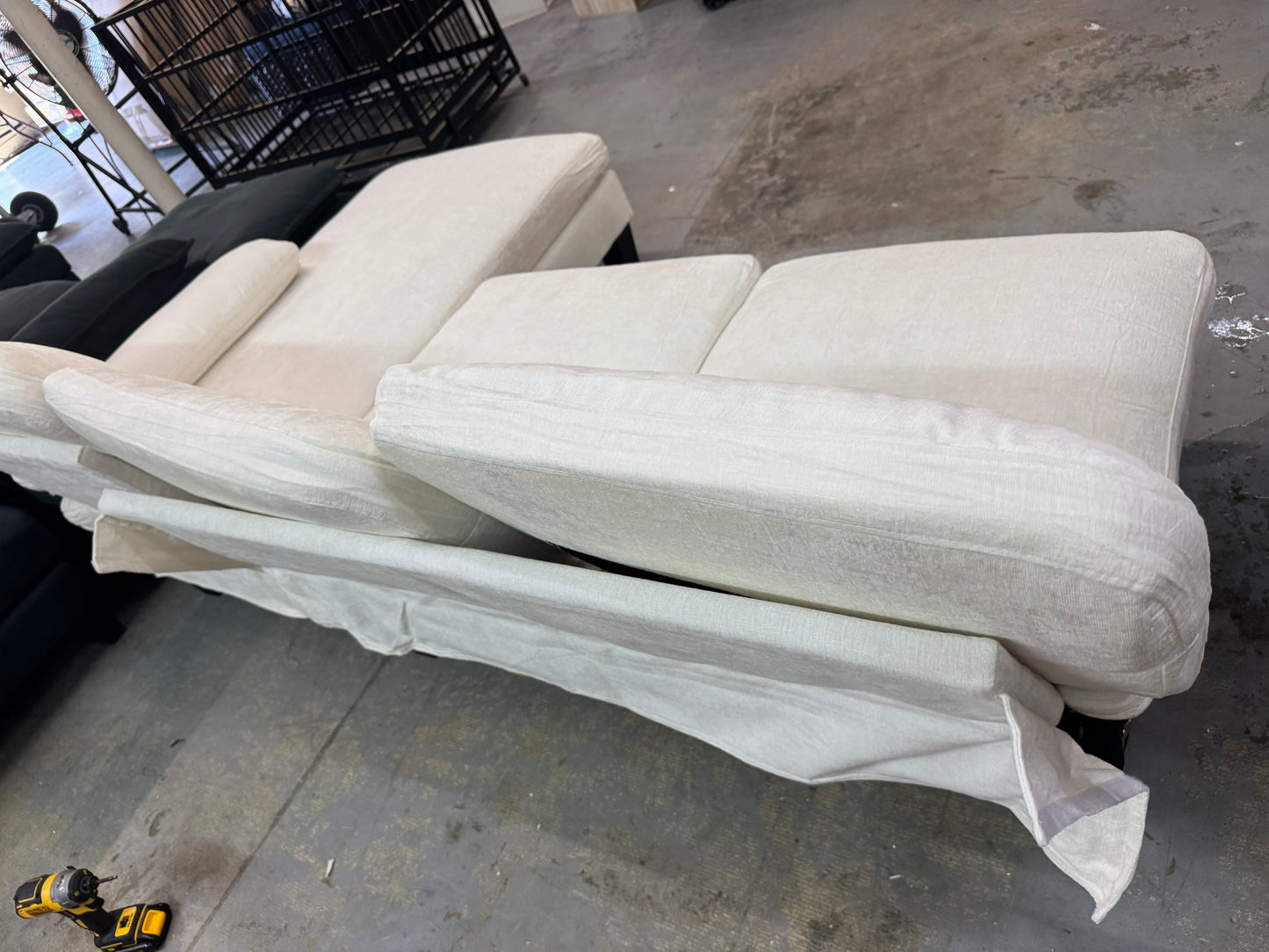 White sectional