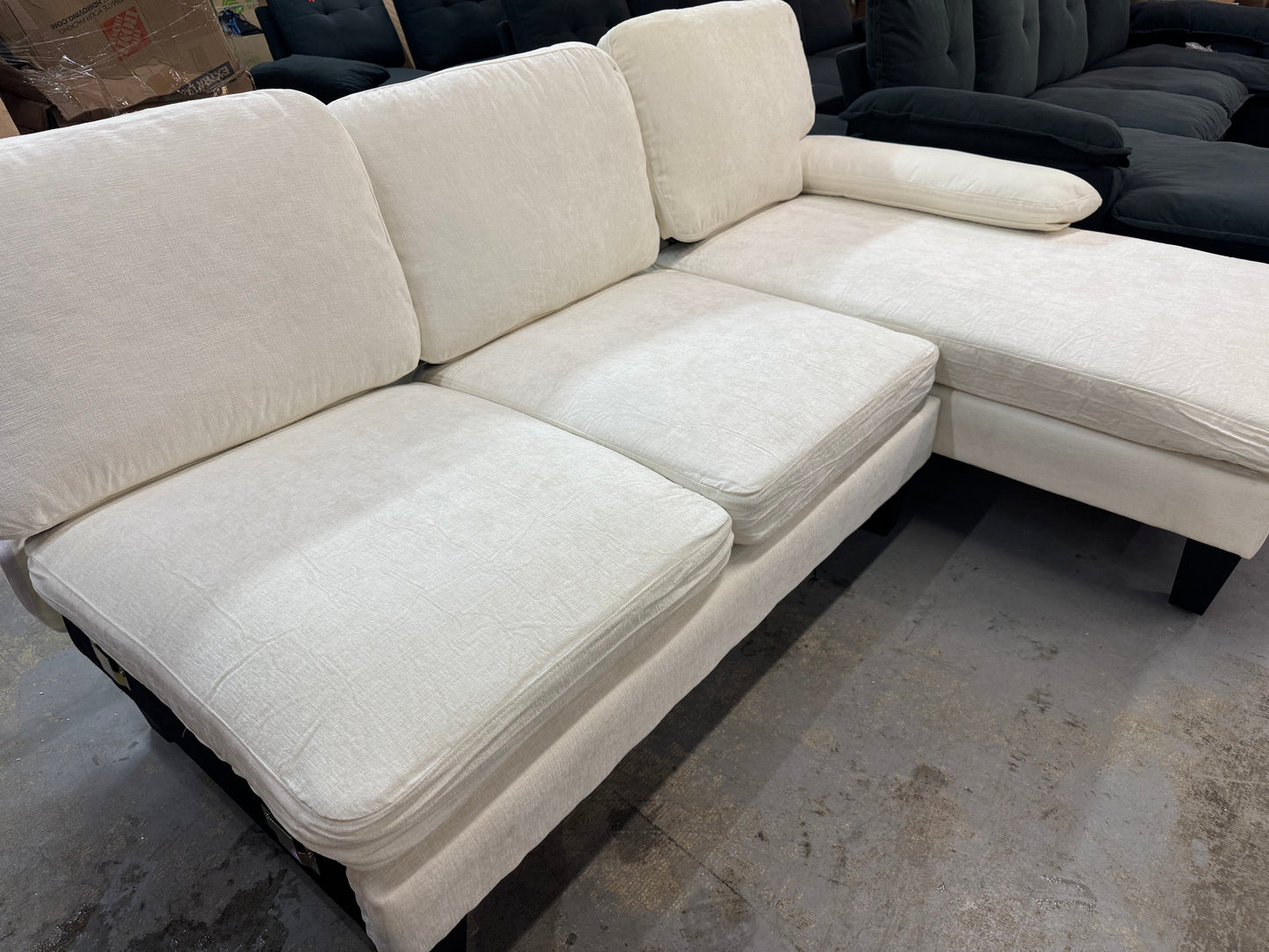 White sectional