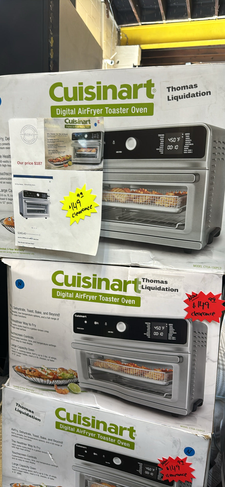 Digital Air fryer oven all in one Cuisinart brand