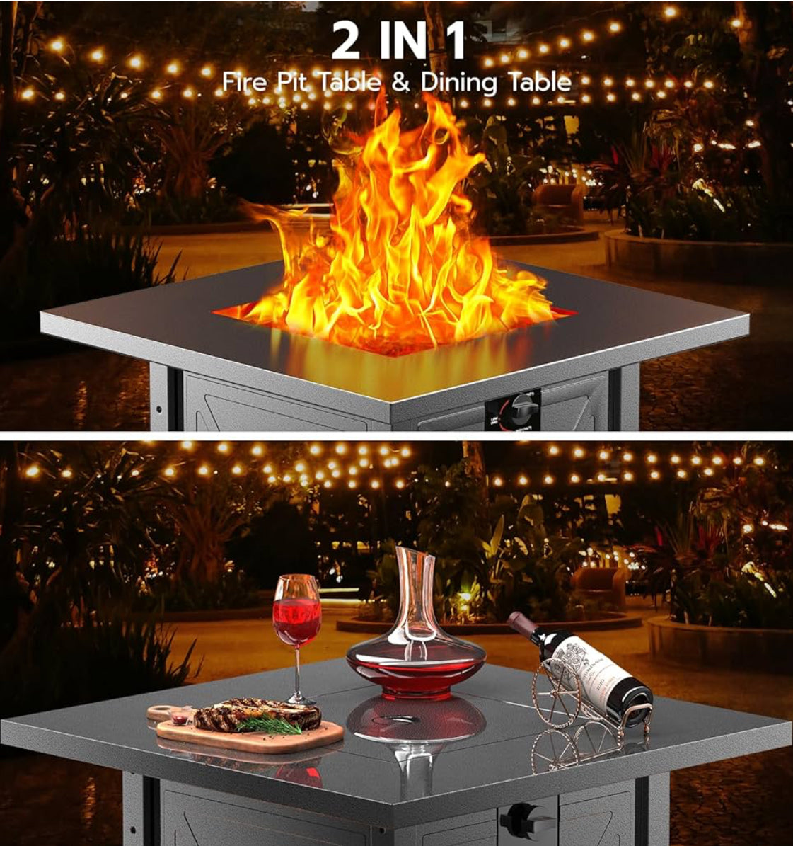 Fire pit table 28 inch free shipping in the US