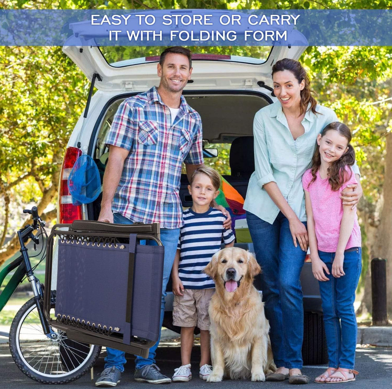 Set up two lawn chairs, Blue mash portable. Free shipping in the US