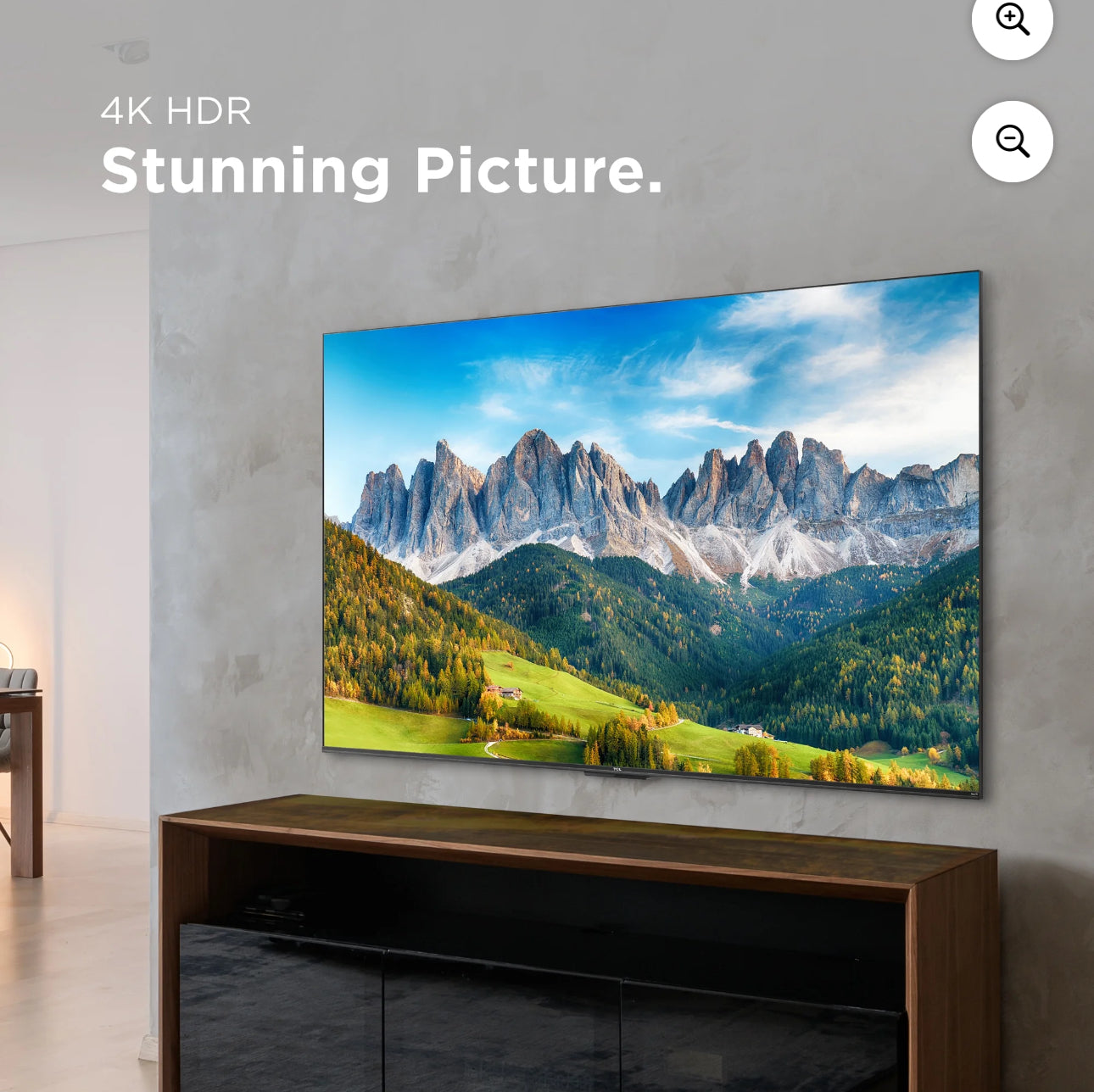 TLC 65 inch new tv Roku free shipping in the US