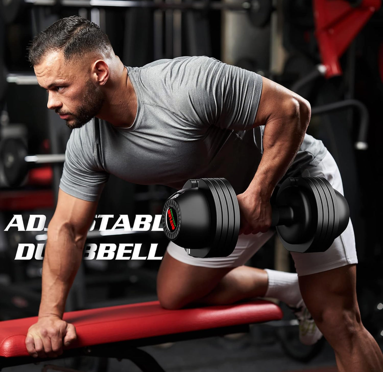 Set of 2 dumbbells (22) pounds each adjustable weights