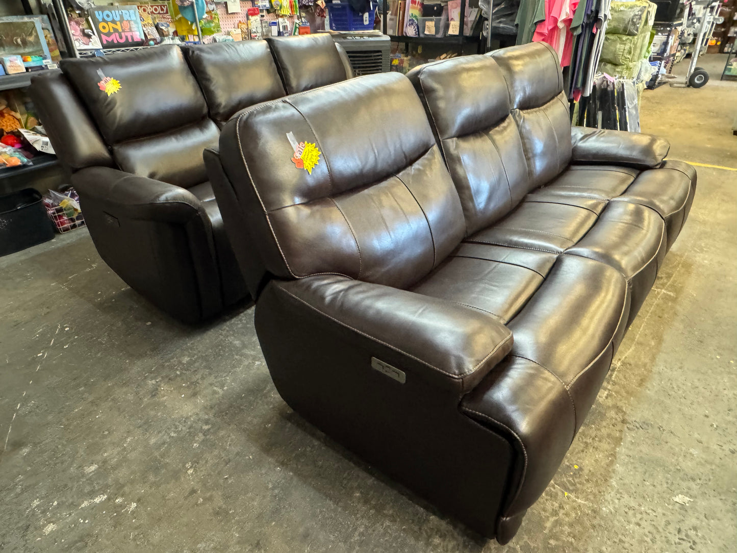 Top grain leather new sofa recliner $799.99each