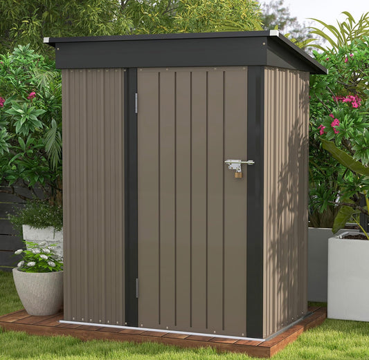 5 x 3 metal shed brown in box free shipping