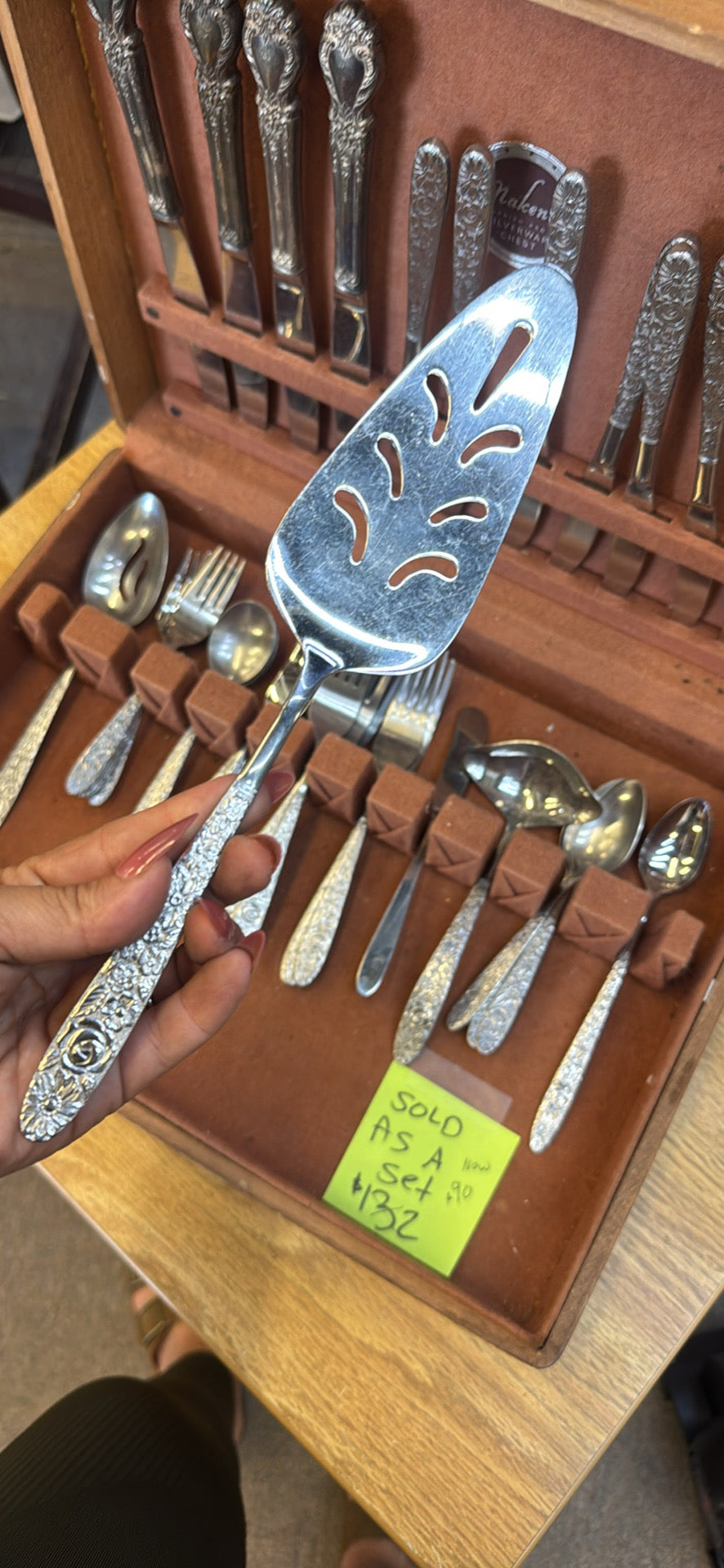 44 pc vintage silverware