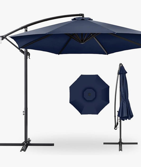 Outdoor umbrella With stand navy