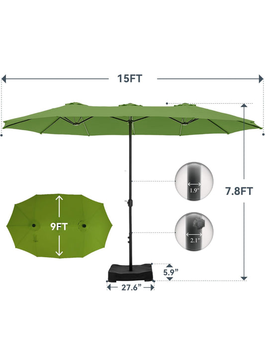 Lime green outdoor umbrella new in box