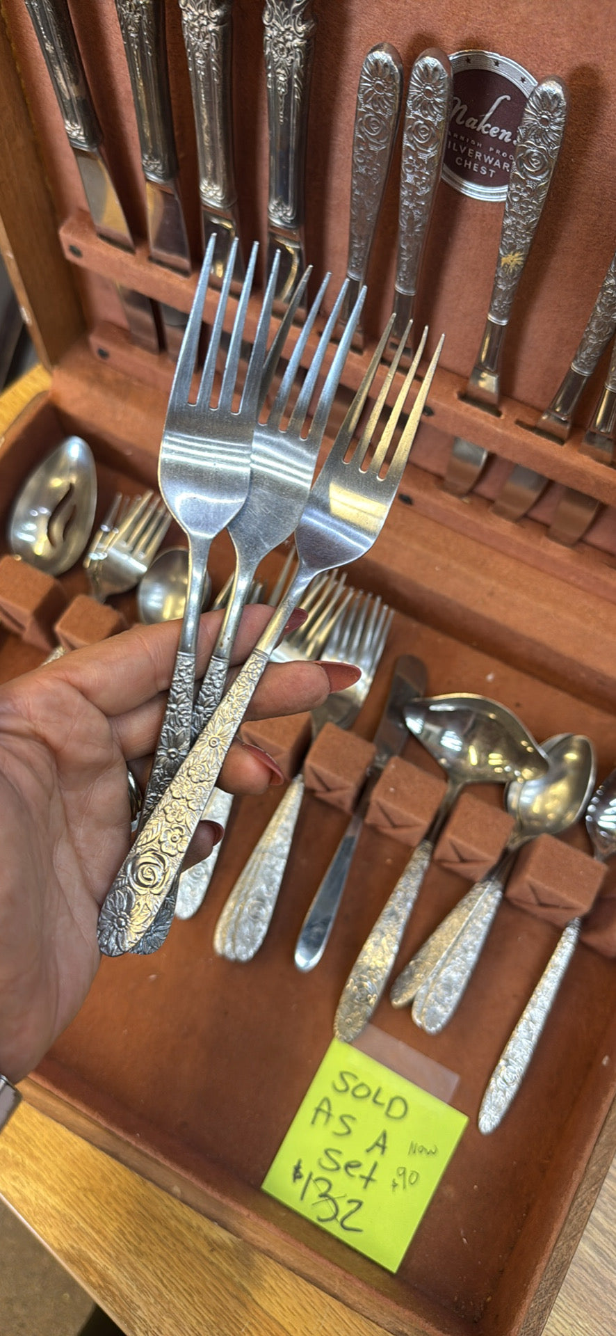 44 pc vintage silverware