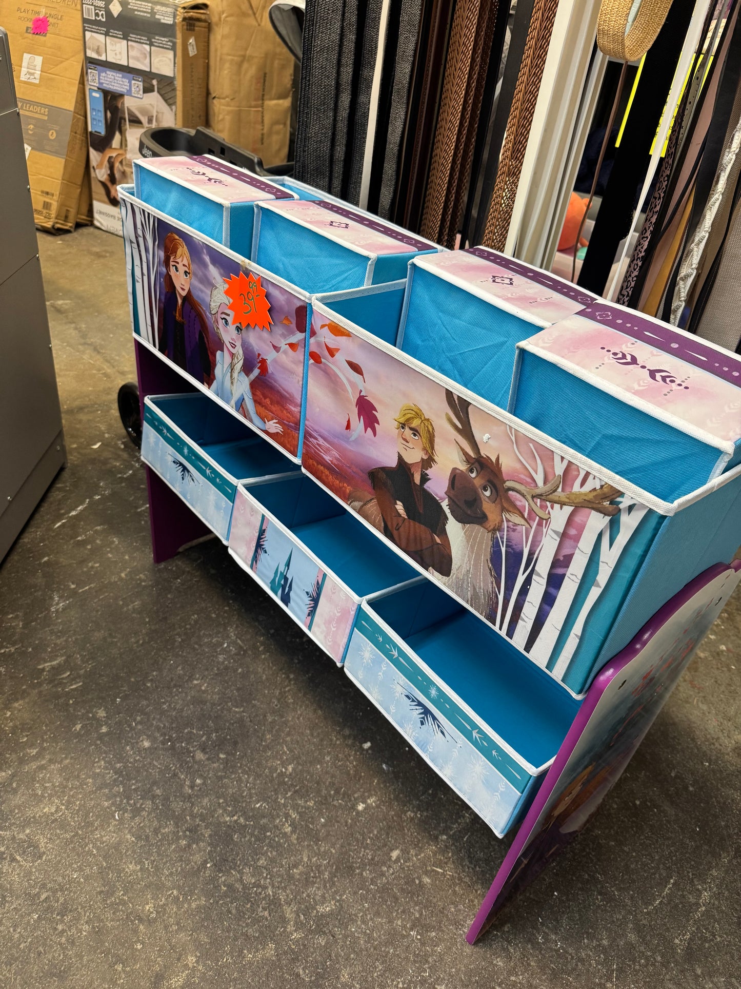 Frozen toy box organizer