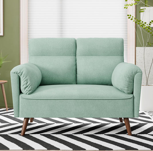 Mint color loveseat new fully assembled