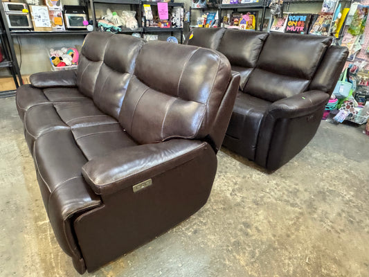 Top grain leather new sofa recliner $799.99each