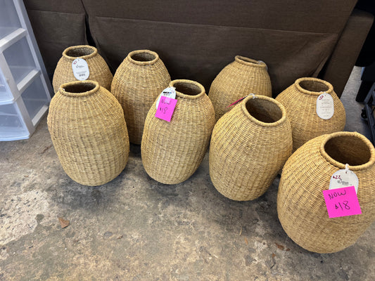 Woven vase $18 EACH