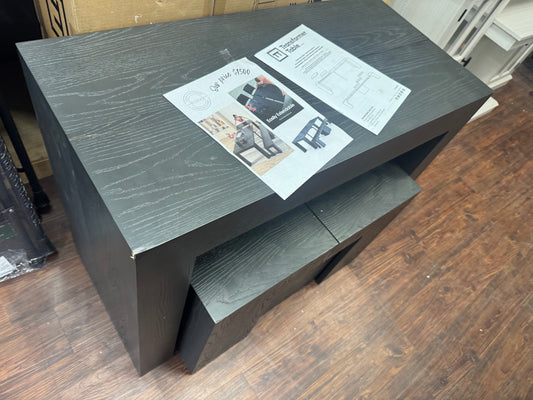 Transformer table with bench
