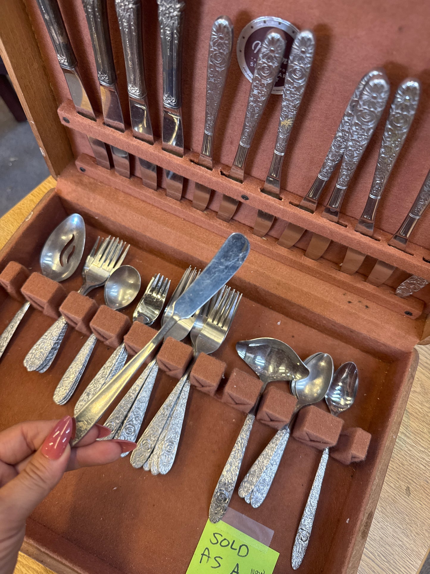 44 pc vintage silverware
