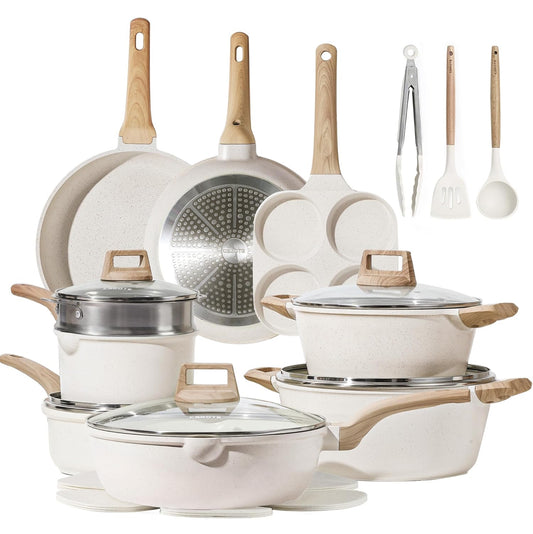 21 pc non stick cookware set free shipping