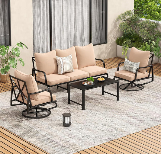 4 pc patio set ready to ship sofa 2 chairs table , free shipping in the US