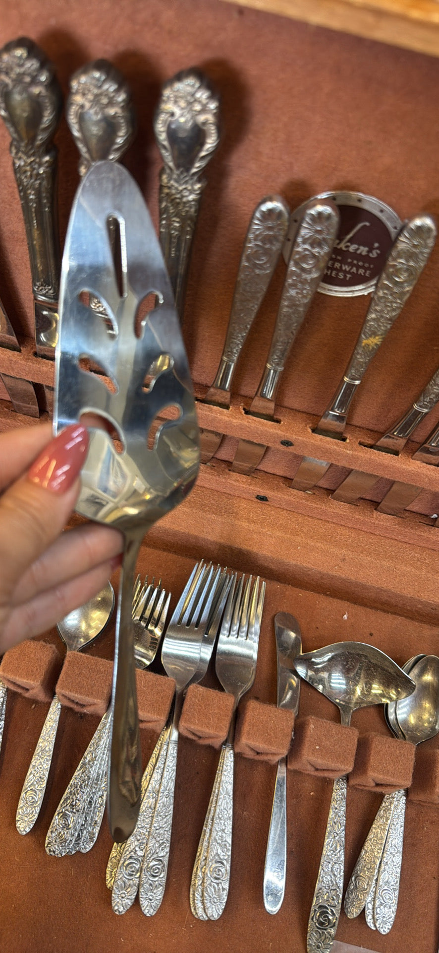 44 pc vintage silverware
