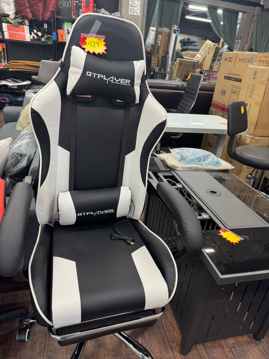 Black and white desk chair , gaming chair new fully assembled