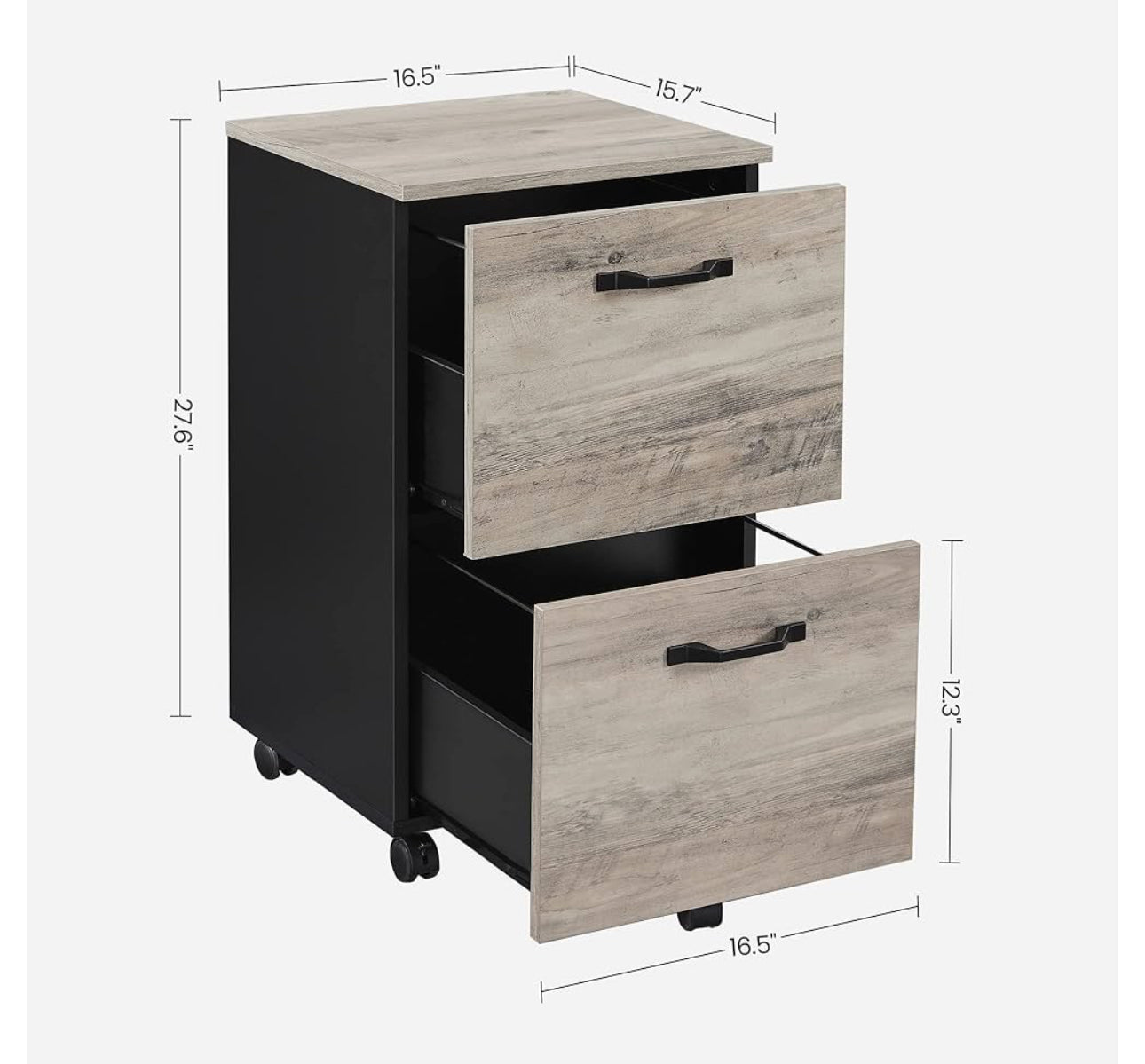 File cabinet grey and black new in box