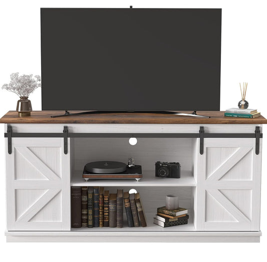 65 inch tv stand barn doors free shipping in the US