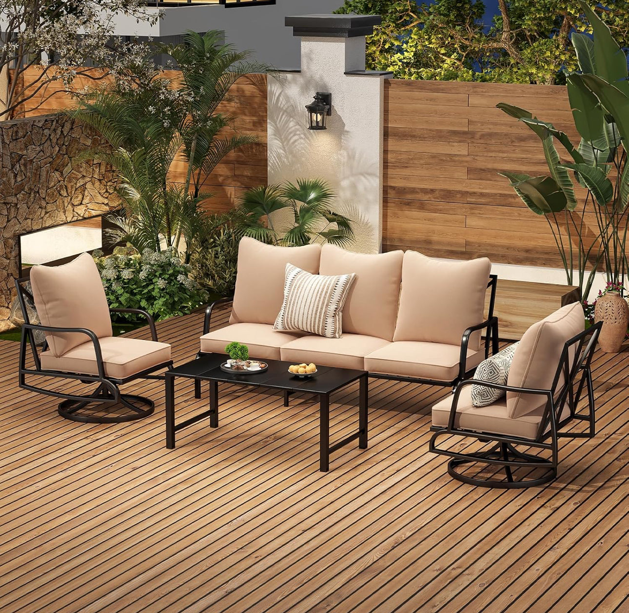 4 pc patio set ready to ship sofa 2 chairs table , free shipping in the US