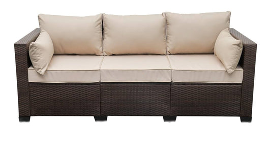 3 seat sofa outdoor patio wicker free shipping in the US free .
