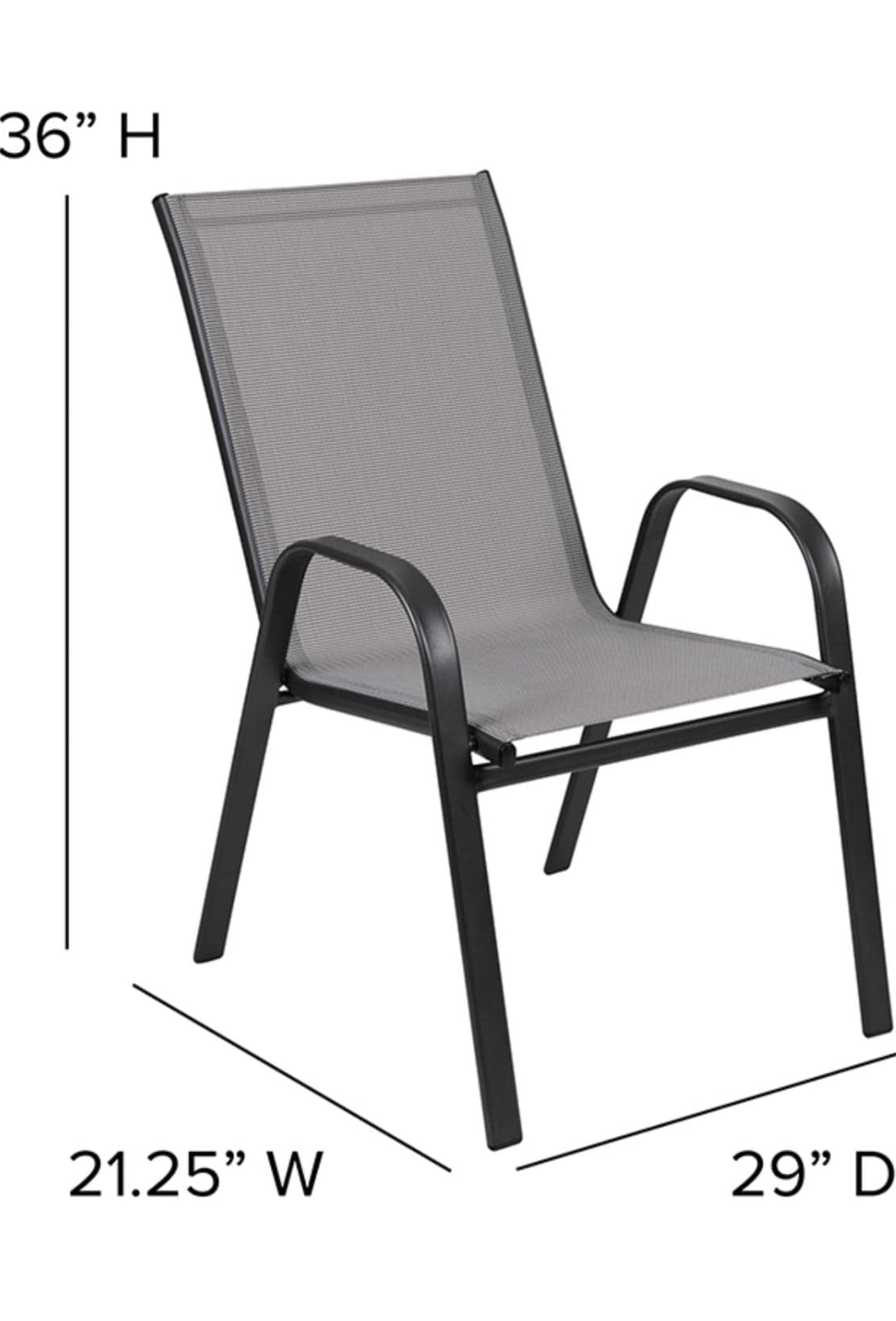 Set of 4 outdoor chairs new in box