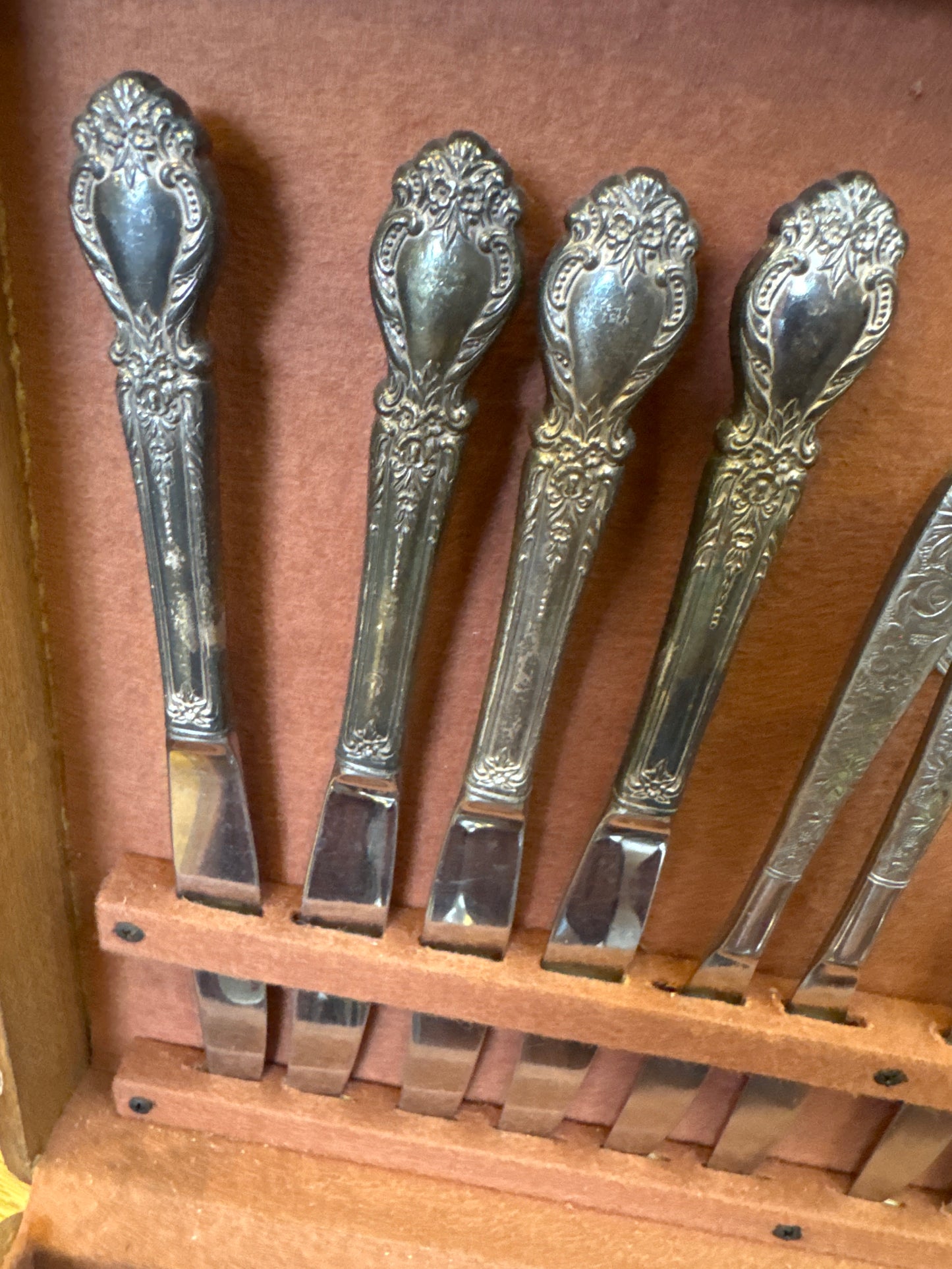 44 pc vintage silverware