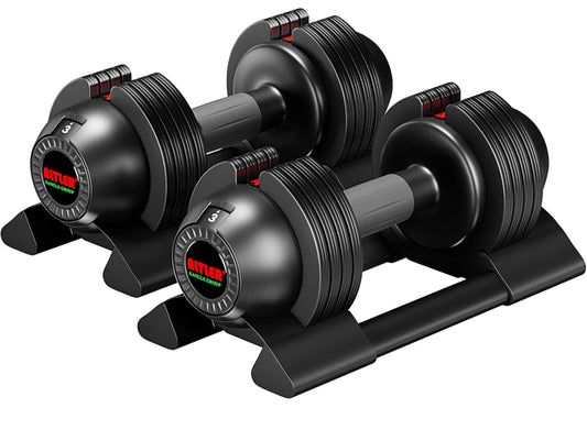 Set of 2 dumbbells (22) pounds each adjustable weights