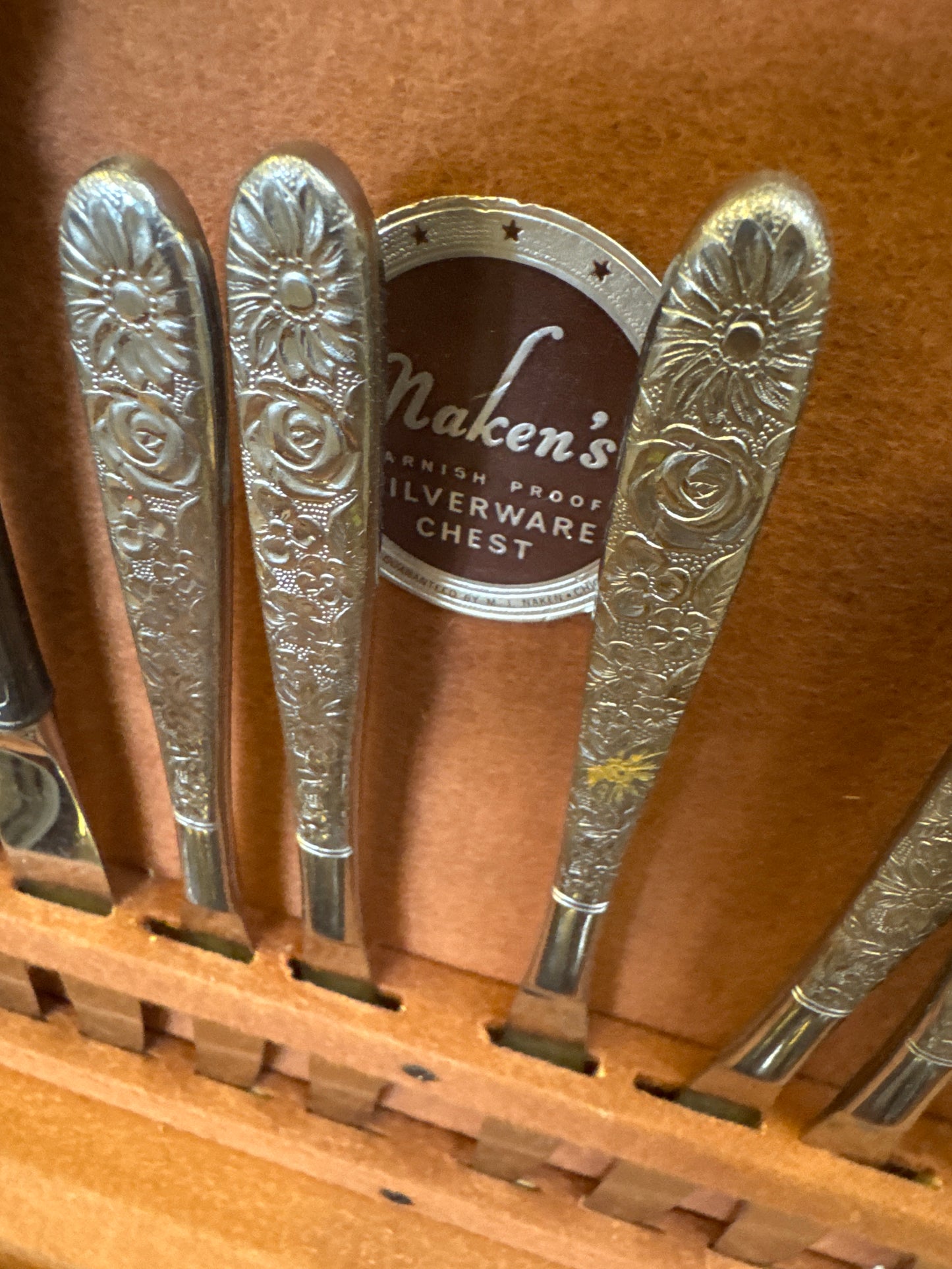 44 pc vintage silverware
