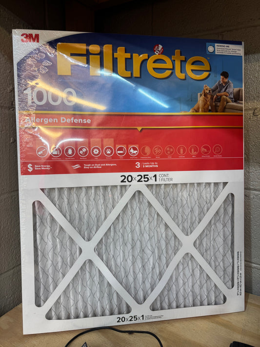 Allergen defense filter 20x 25 x1