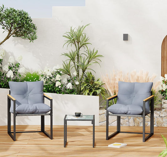 Outdoor 2 chairs and table set new in box shipping free in the US