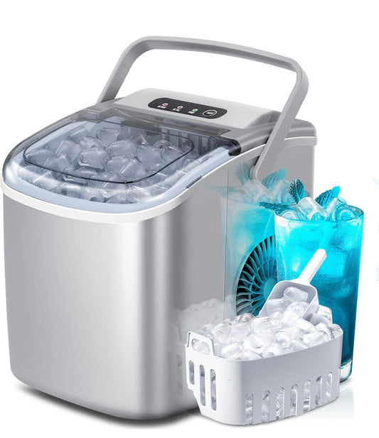 Counter top ice machine round ice