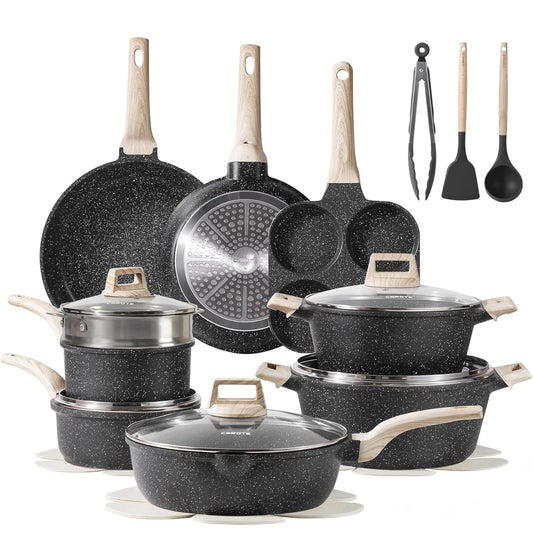 21 pc cookware set nonstick free shipping in the US