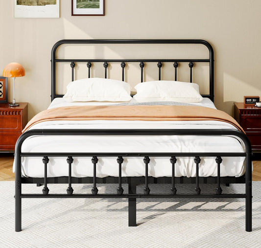 King bed frame black metal free shipping in the US