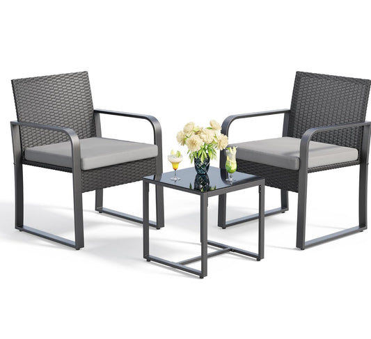 3 pc patio set 2 chairs and table free shipping in the US